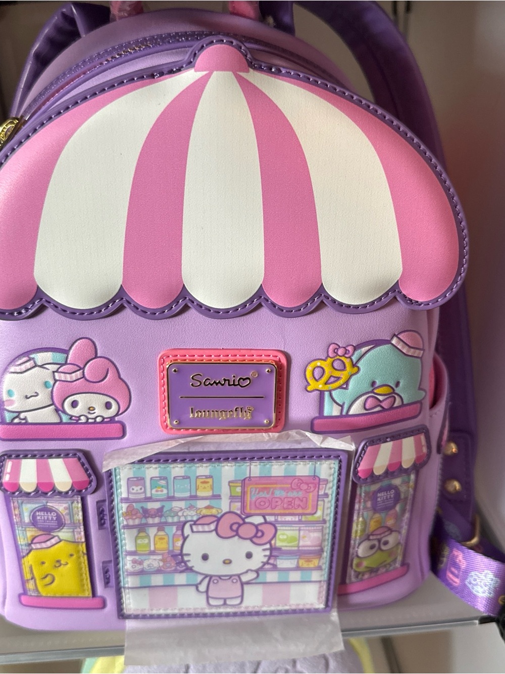 Sanrio Hello Kitty Mini Backpack in Pink and Lavender with Pastel Storefront